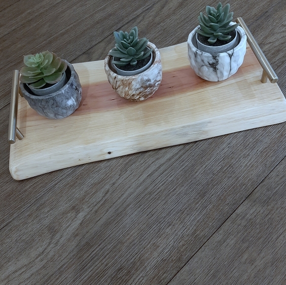 Handmade Live Edge Cedar Charcuterie Board - Picture 4 of 6